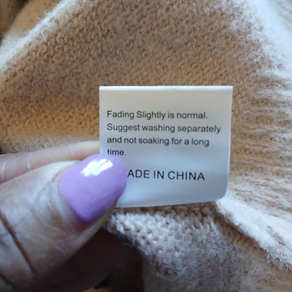 Yesno Cardigan Patchwork Pattern Multicolor Wool … - image 8